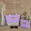 Trousse triangle, trousse de toilette, trousse de voyage, rangement make up, Johanna Créations, Artisanat, Fait main, Challain la Potherie, Anjour, France