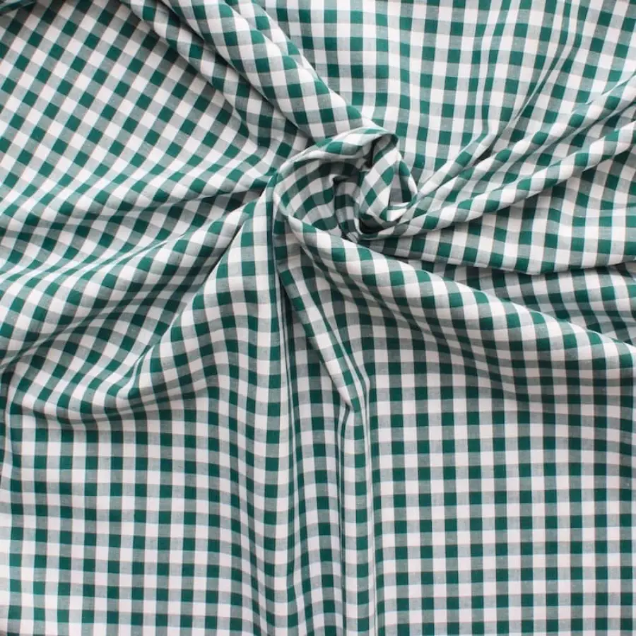 N°121 - Vichy vert foncé 10 mm