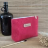 Trousse triangle en velours côtelé rouge Trousse triangle - Rouge tomate
