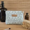 Trousse triangle graou vert 2 Trousse triangle à motifs léopard ou graou vert sur le site Johanna Créations